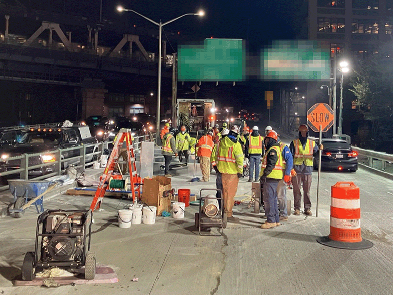 Night roadway field deployment for a weigh-in-motion infrastructure system